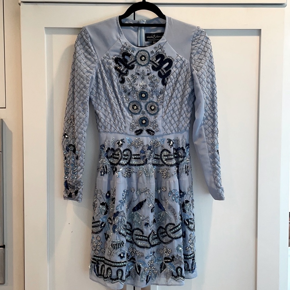 NEW W/TAGS NEEDLE & THREAD BEADED DRESS 2